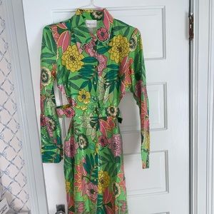 Sequin flower midi dress